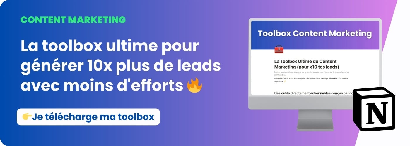 Téléchargez la toolbox du content marketing