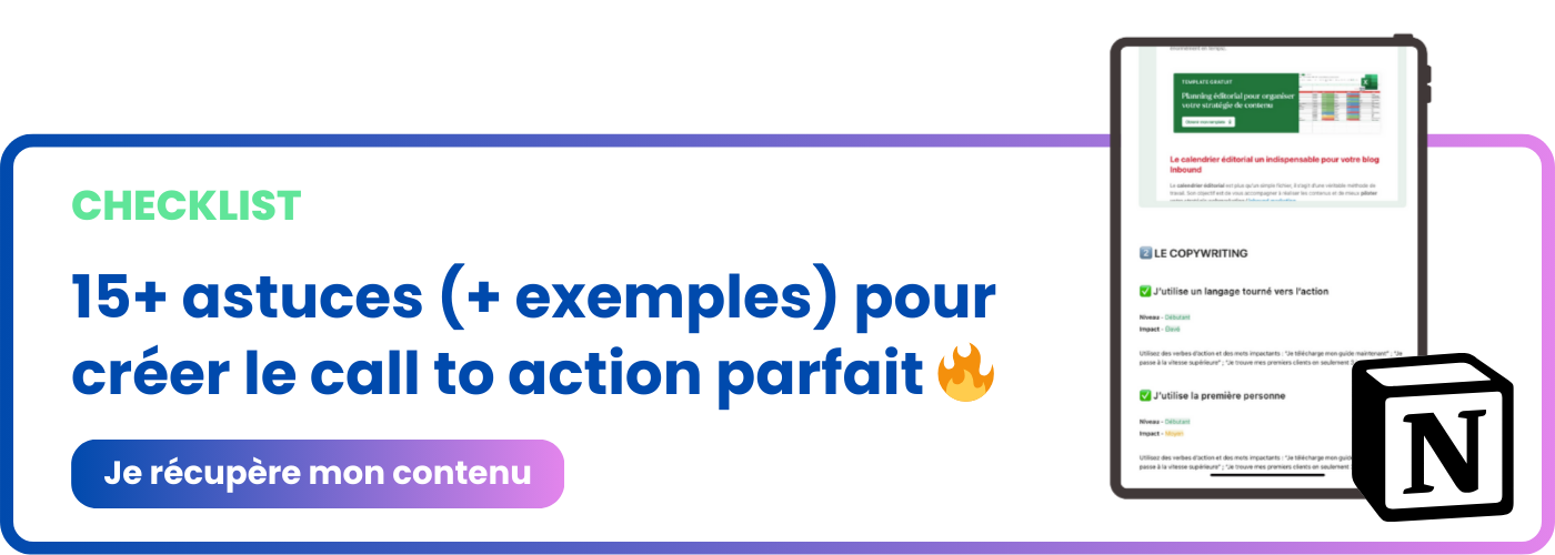 checklist des astuces pour le cta parfait